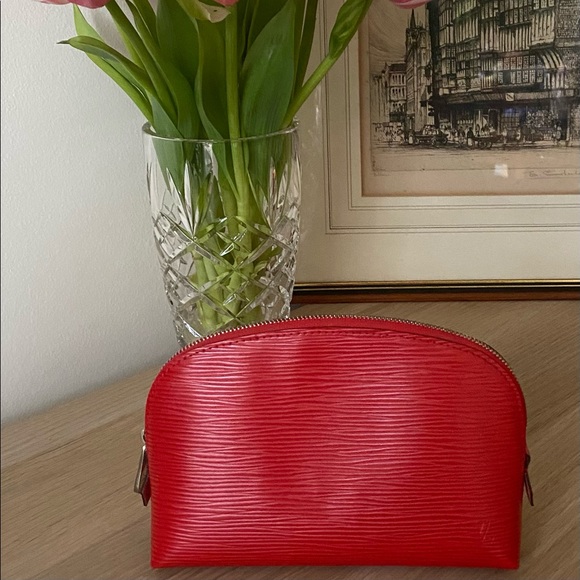 Louis Vuitton Handbags - SOLD Louis Vuitton Pochette Cosmetique EPI Leather Red